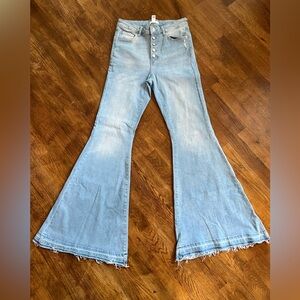 Forever 21 Light Denim Flare Jeans